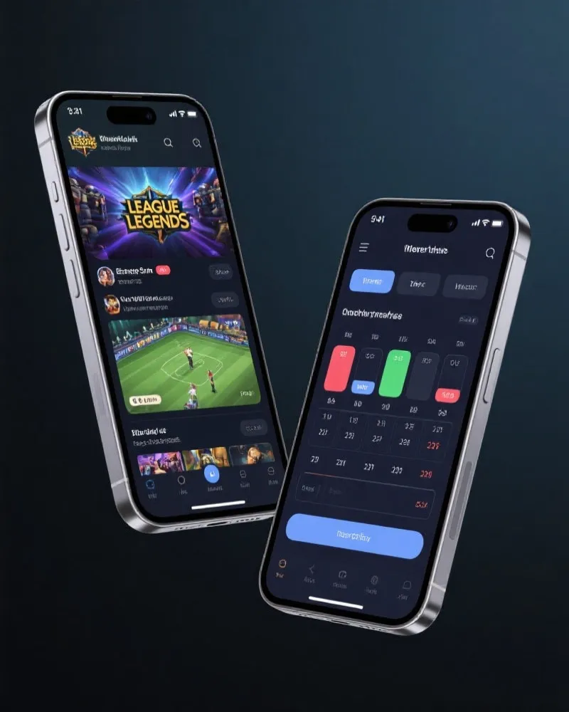 LCK转播站App界面展示